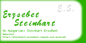 erzsebet steinhart business card